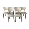 Ensemble 6 chaises 50 skaï beige