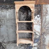 Old shelf in raw wood