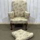 1930s English Chippendale walnut armchair
