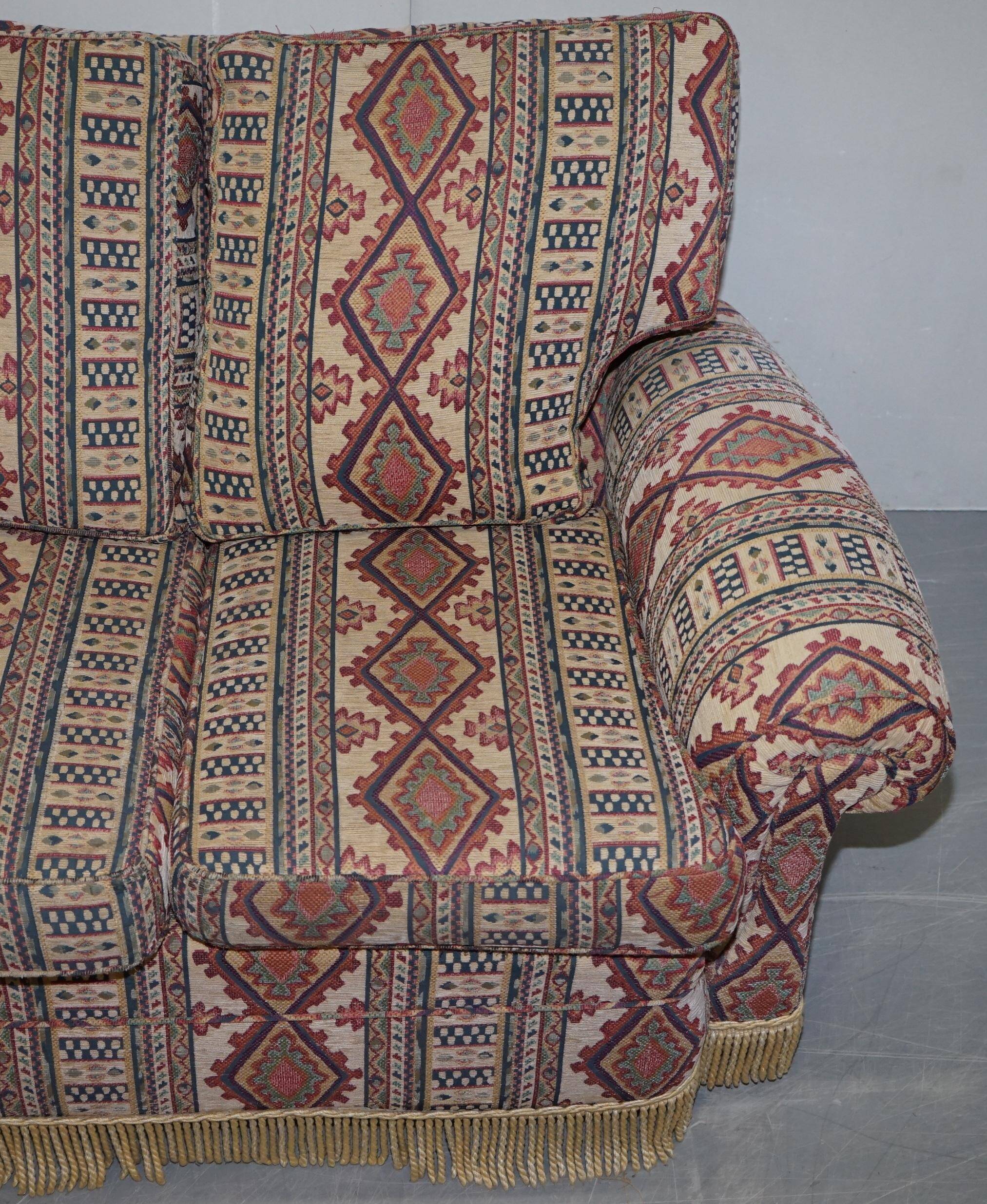 Art Deco style upholstered Kilim sofa