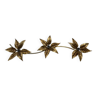 Large brass wall light, Willy Daro