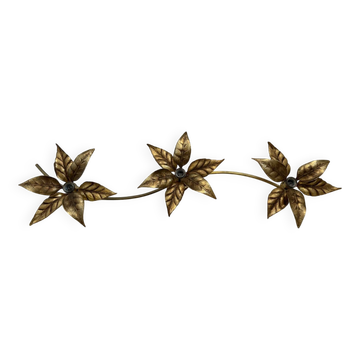 Large brass wall light, Willy Daro