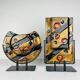 Geometric Glass Vases from Murano, Italy, 2000s, Set of 2
