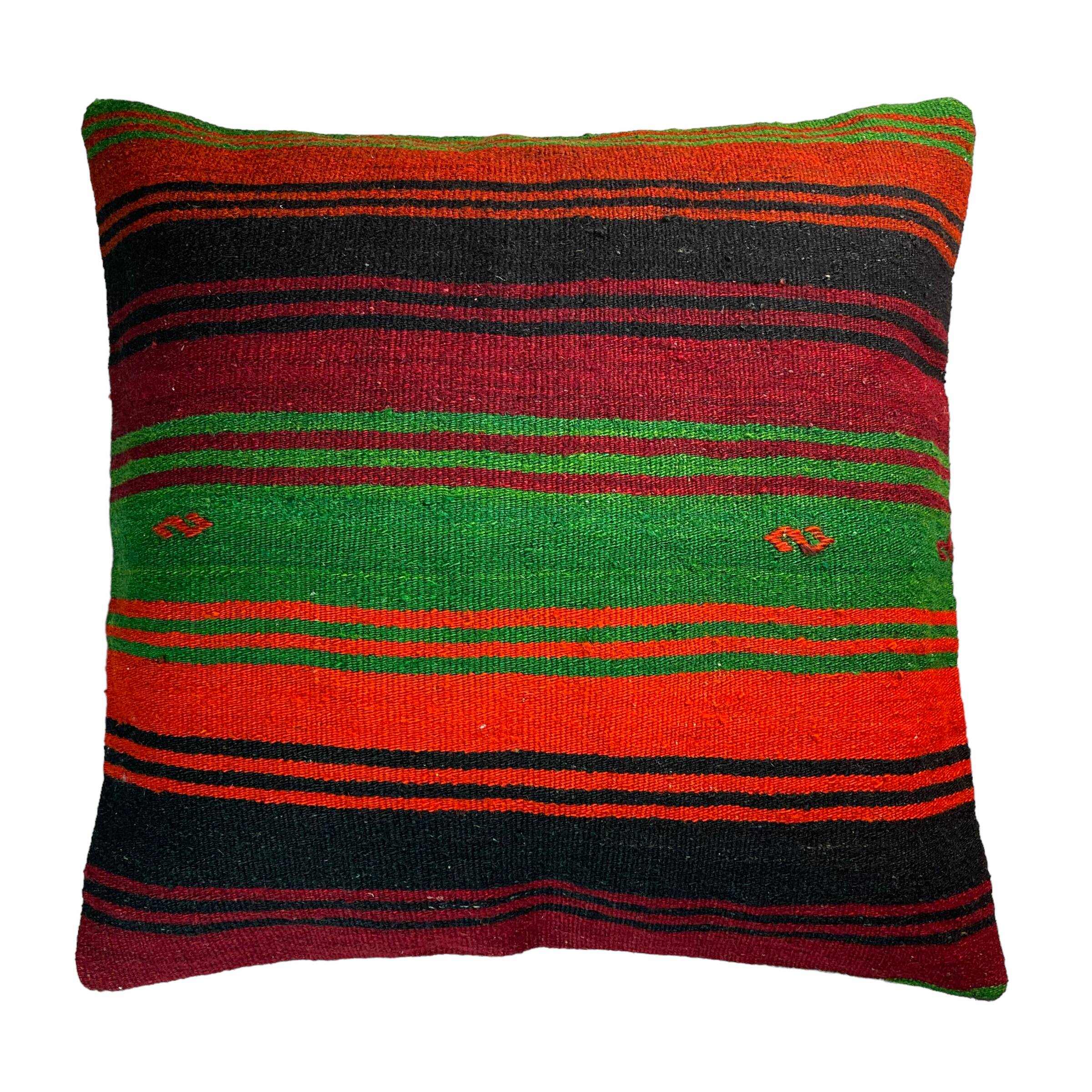 Vintage turkish kilim cushion cover