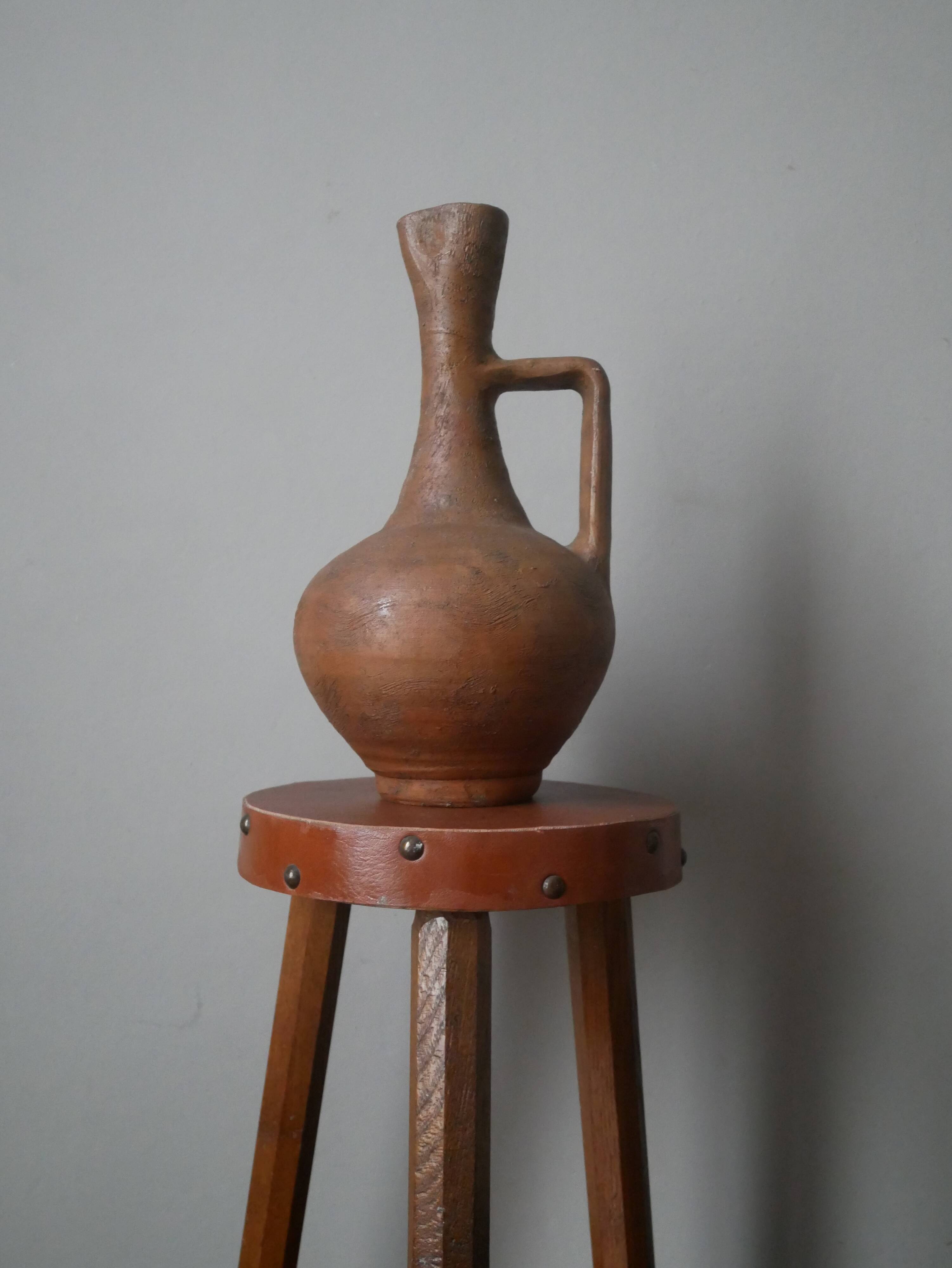 Ceramic jar pottery handmade terracotta vase soliflore decoration countryside slow