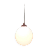 Chandelier suspension ceiling light globe white metal