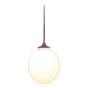Chandelier suspension ceiling light globe white metal
