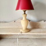 Old marbled stone lamp base