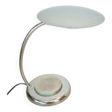 Mid-Century Italian Big Button Table Lamp in Chrome