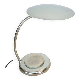 Lampe de table italienne à gros boutons du milieu du siècle en chrome