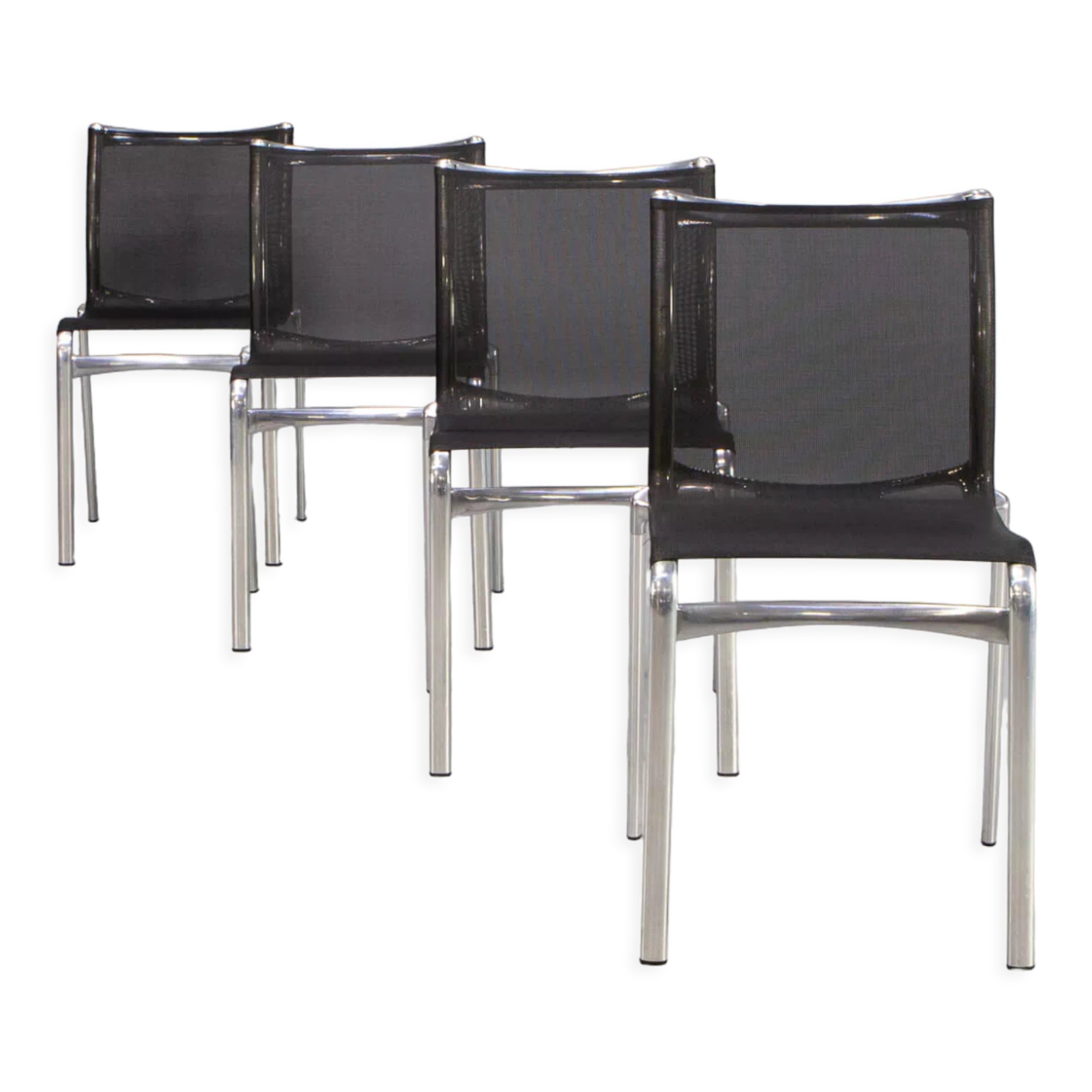 Alberto Meda model ‘416 High Frame’dining chair for Alias set/4