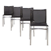 Alberto Meda model ‘416 High Frame’dining chair for Alias set/4