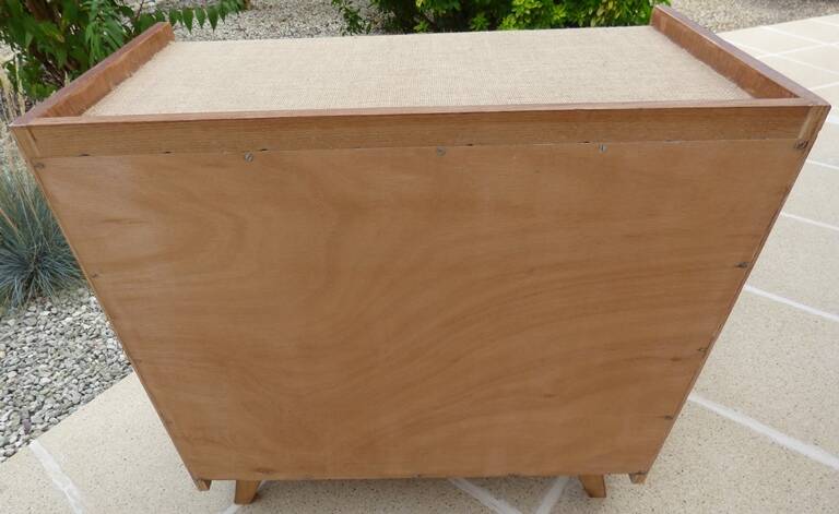 Vintage 4-drawer wooden chest of drawers - Completely restored and refurbished