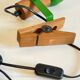 Spot applique orientable sur pince années 70