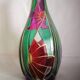 Art Deco glass carafe from Murano, Punto Arte workshop, Luigi Bormiol style.