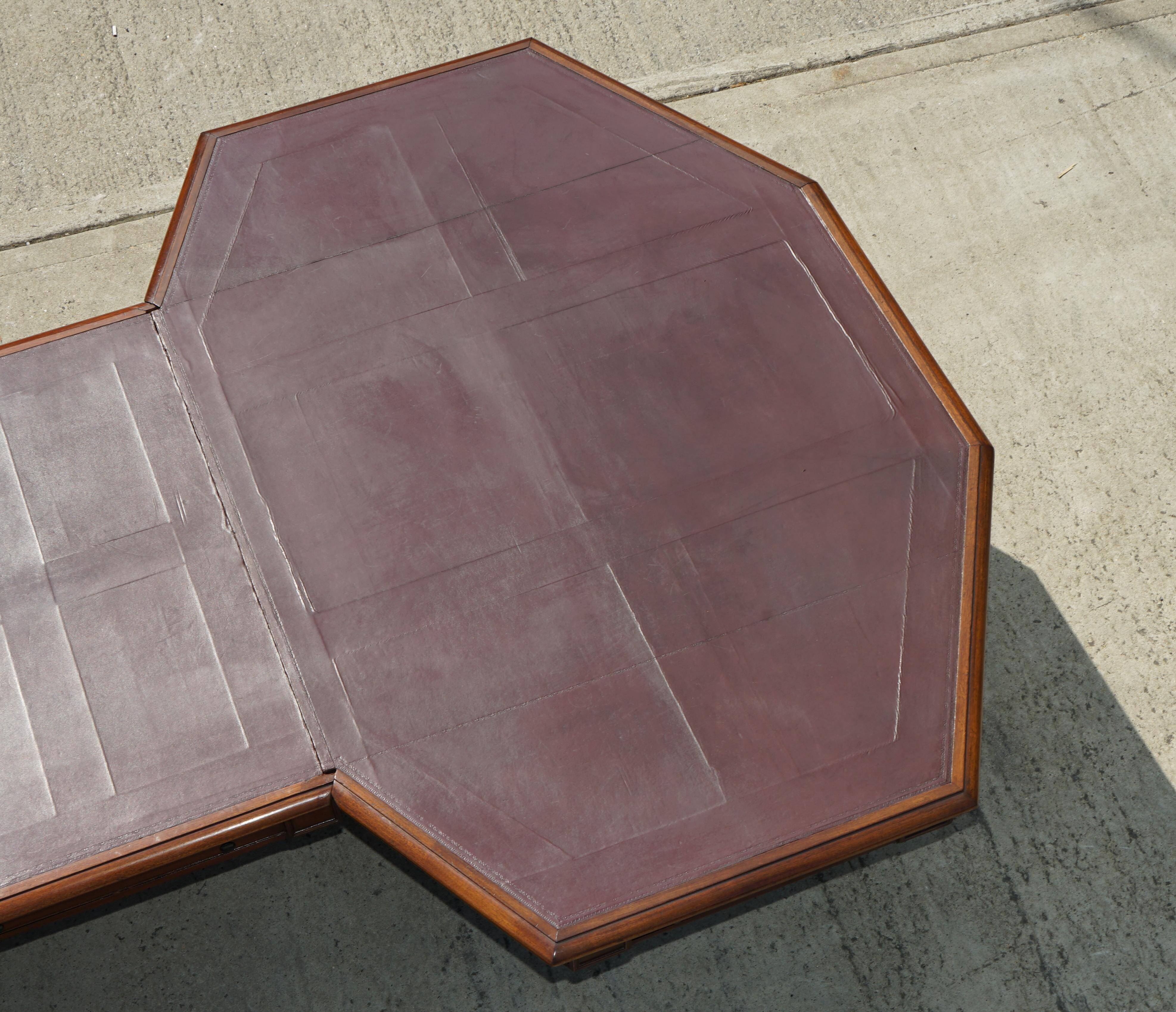George III Antique Library Desk in Solid Mahogany 1780