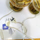 Pair of lamps DORIA lights globes MURANO New Old Stock