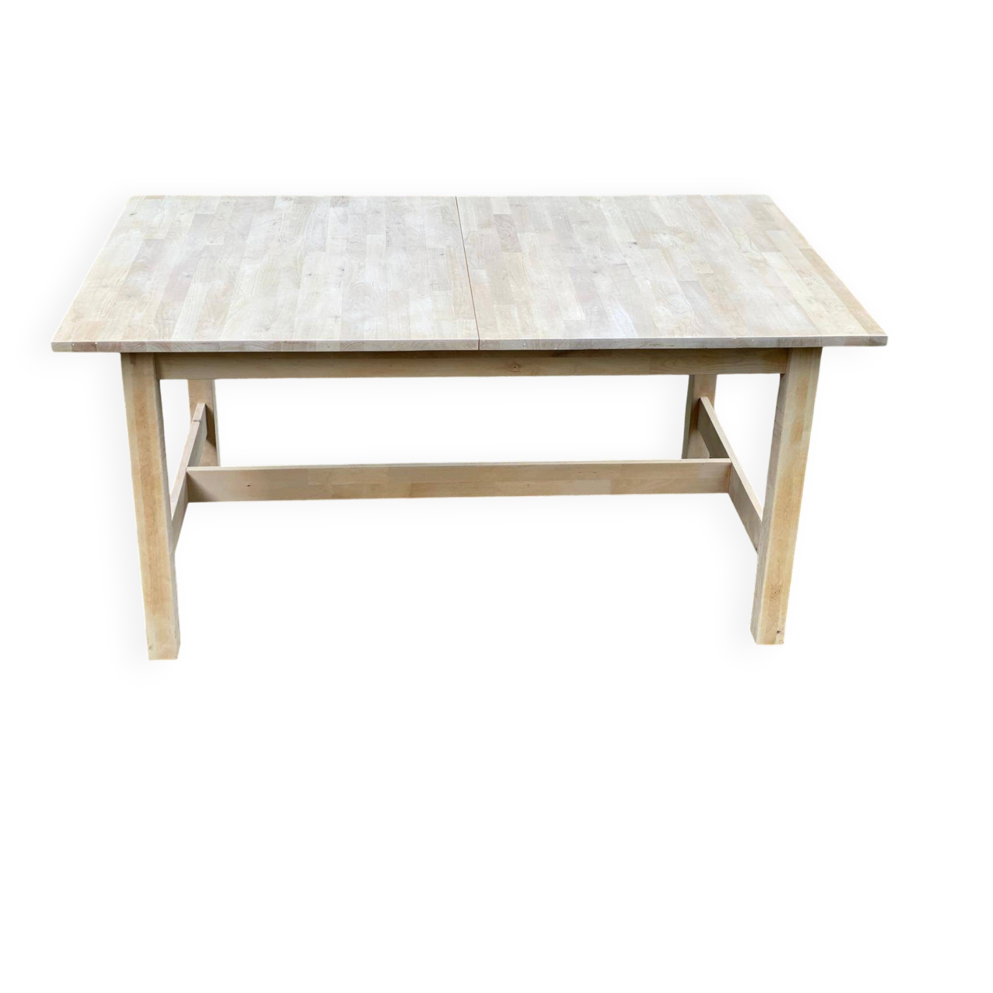 Table à manger scandinave en bois massif 155-210cm
