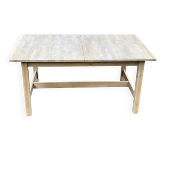 Table à manger scandinave en bois massif 155-210cm