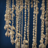 Balinese hanging lamp in curly shells