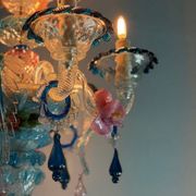 Lustre vénitien en verre de Murano multicolore, vers 1930