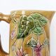 1900 earthenware pitcher with pink flowers