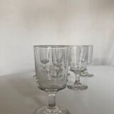 6 campaign glasses on foot, 19th