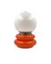 Space Age Orange Murano glass table lamp, AV Mazzega, 1970s