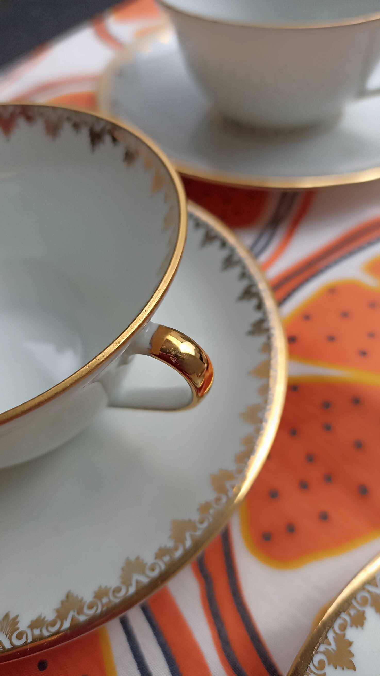 set of 6 Malbec and Treillard Frères cups from the 1950s