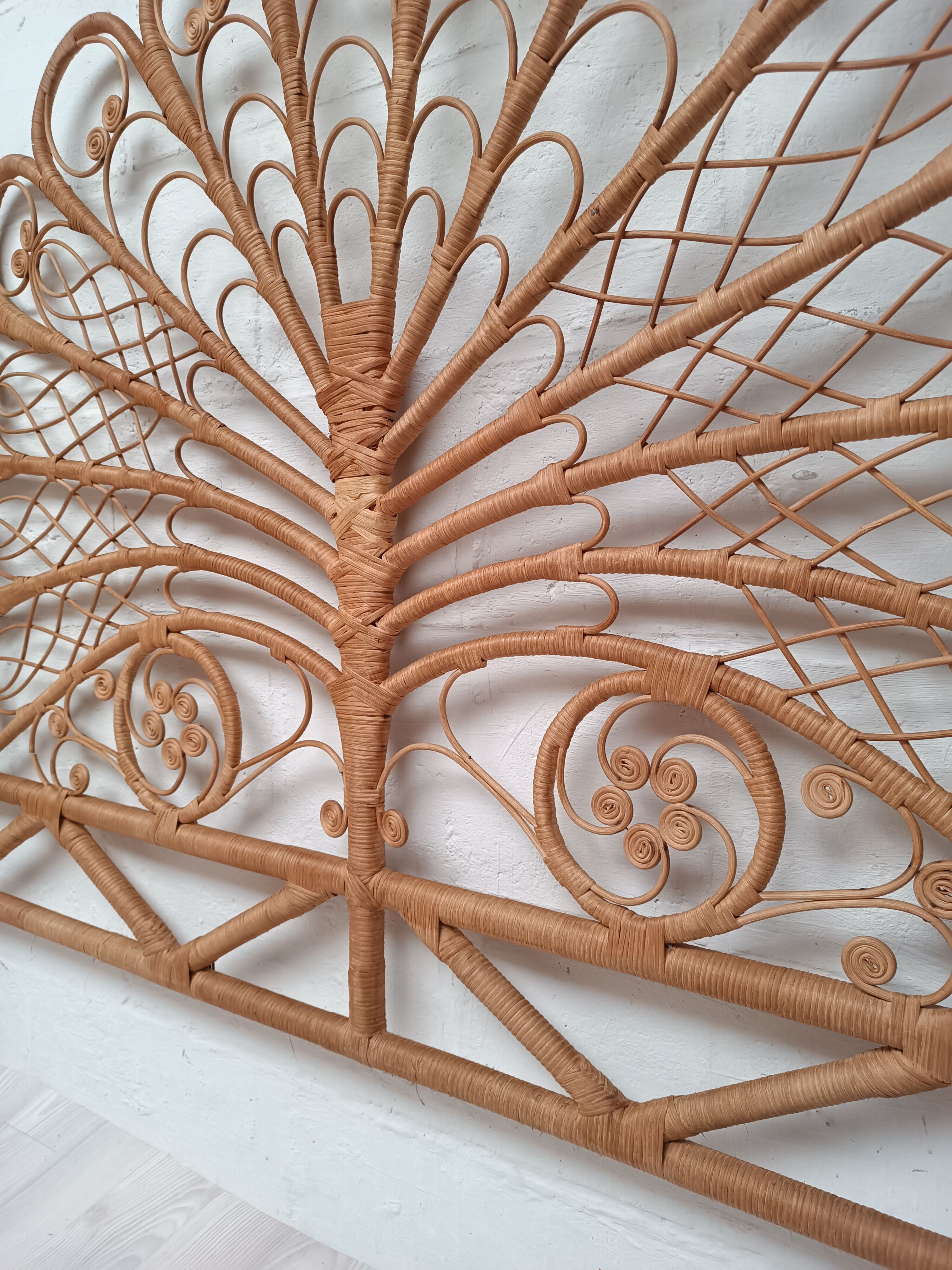 Rattan headboard 140 cm