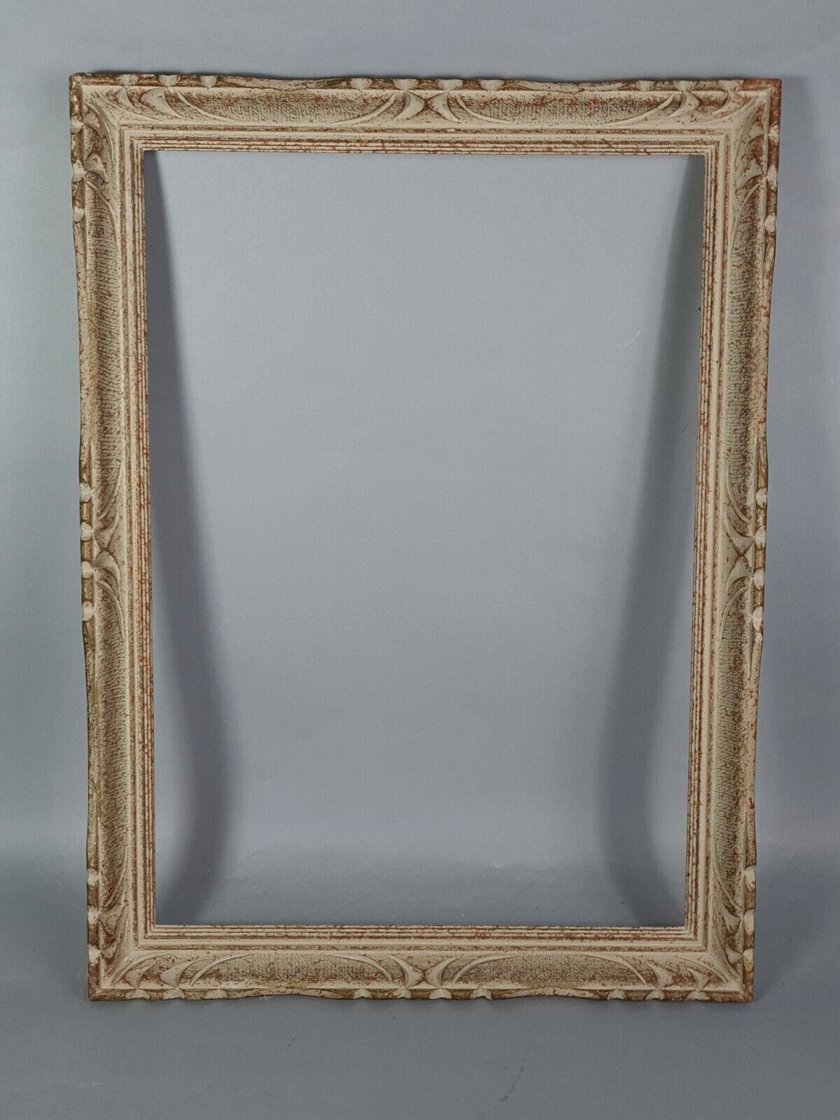 Old frame 68x48 foliage 58x41 cm carved wood ceruse style Montparnasse SB
