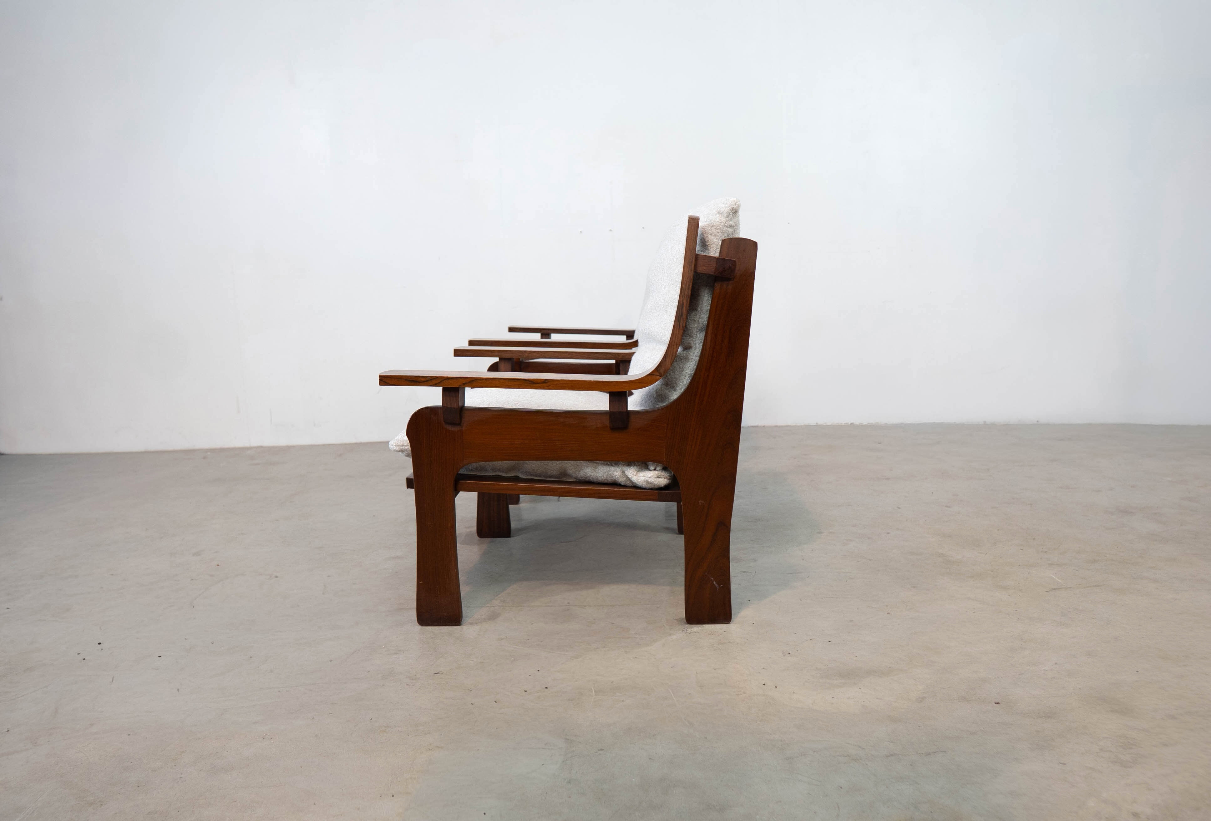1970s rosewood Italian lounge chairs