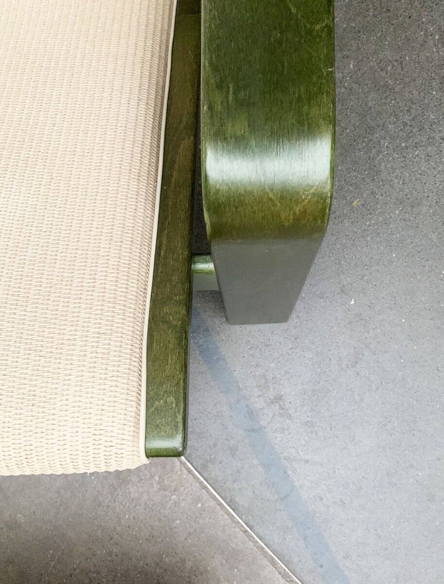 Ensemble de fauteuils lounge Pulkka finlandais du milieu du siècle avec ottomans par Ilmari Lappalainen pour Asko