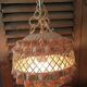 Suspension lampshade wicker ball lighting