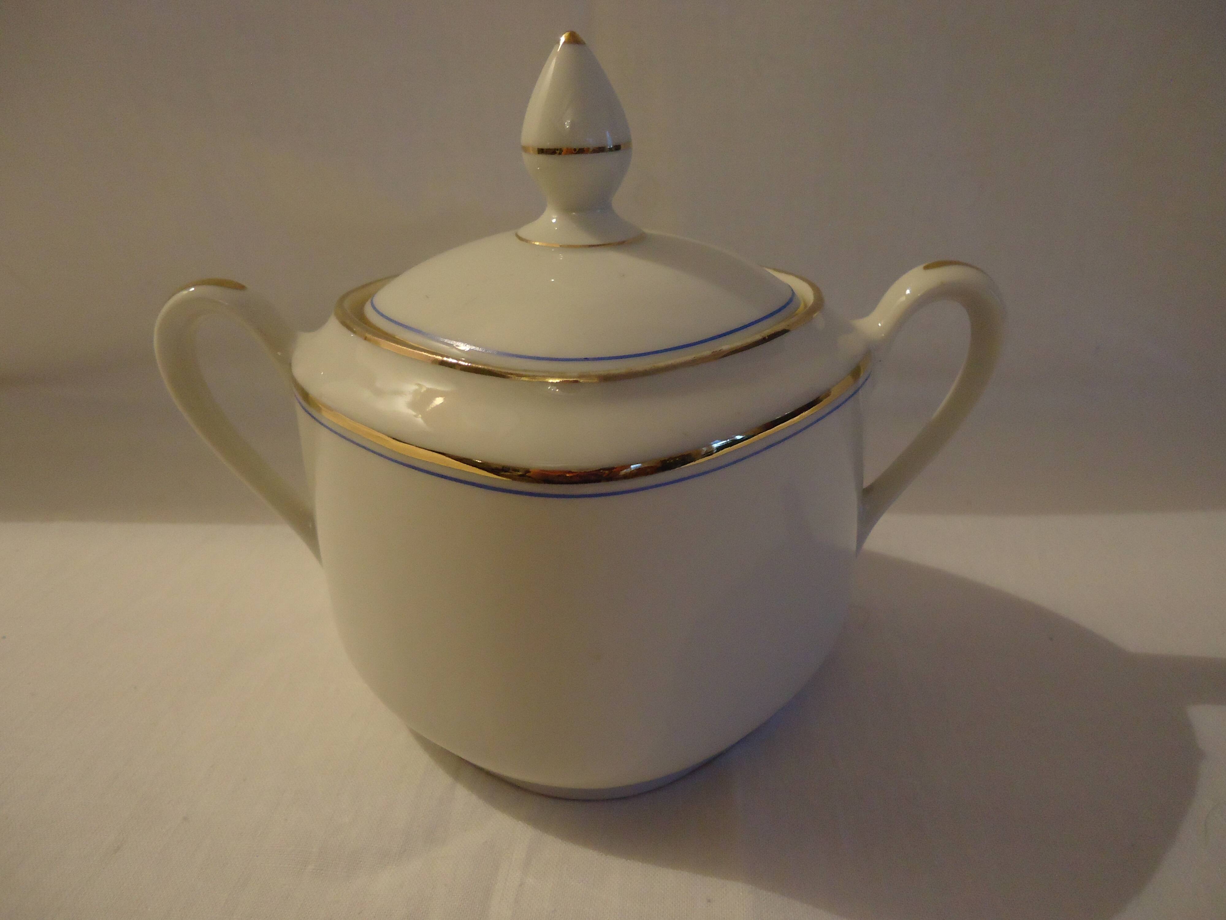 Limoges porcelain sugar bowl