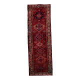 Tapis coureur vintage du Moyen-Orient Malayer fait main en laine 108 x 321