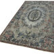 Handmade hi-low pile anatolian 1980s 173 cm x 284 cm grey rug