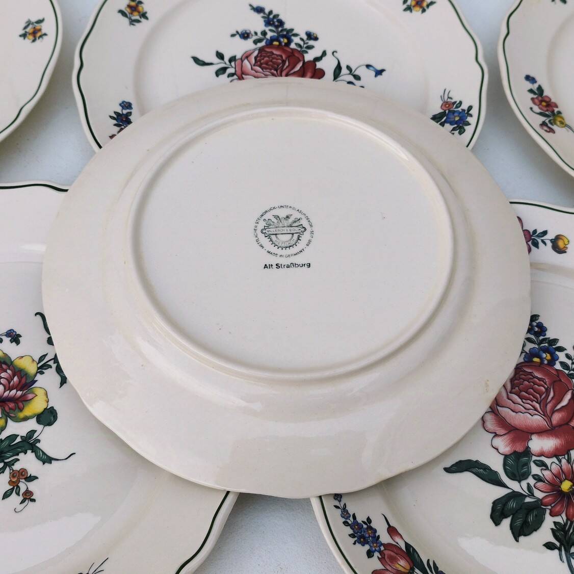 6 Villeroy & Boch Vieux Strasbourg vintage N° 1 soup plates