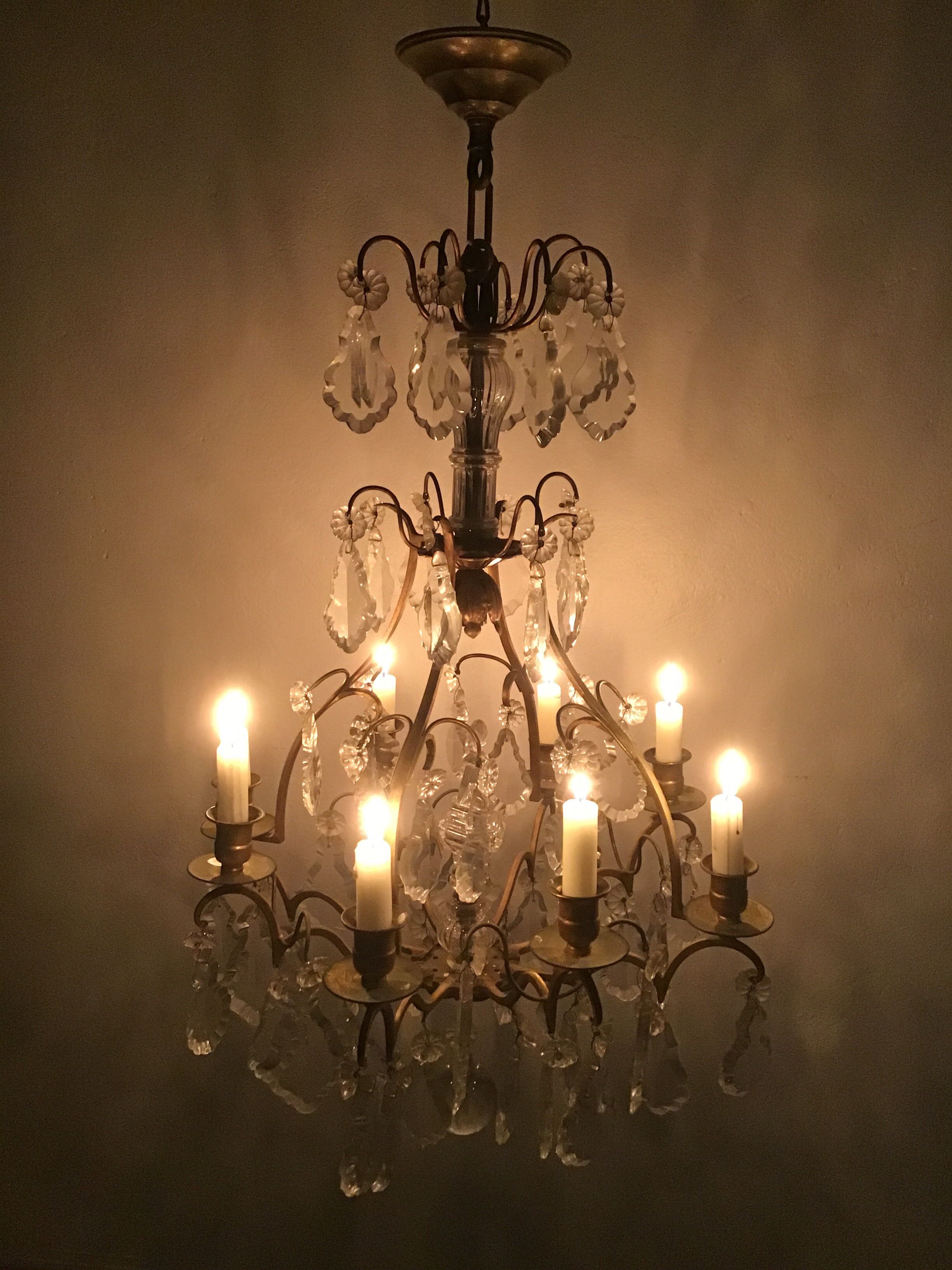 Louis XV  to pendants chandelier.