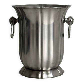 Guy Degrenne champagne bucket in 18/10 stainless steel