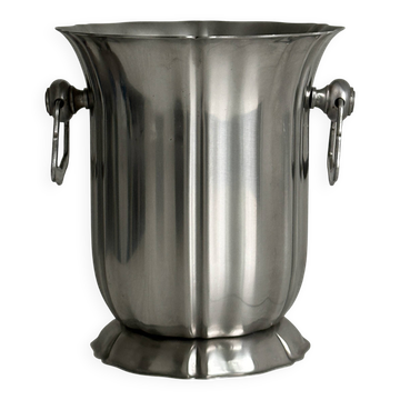 Guy Degrenne champagne bucket in 18/10 stainless steel
