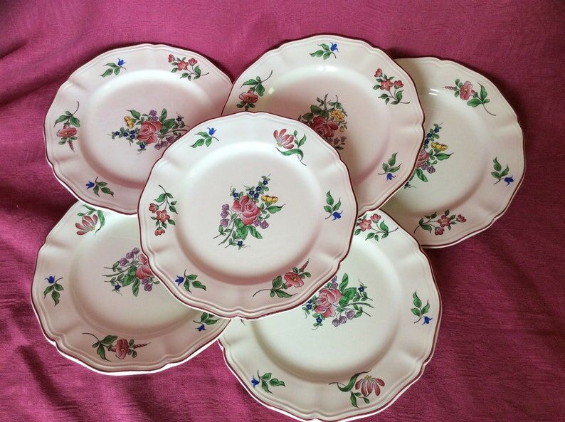 Set of dessert plates from the Lunéville manufacture