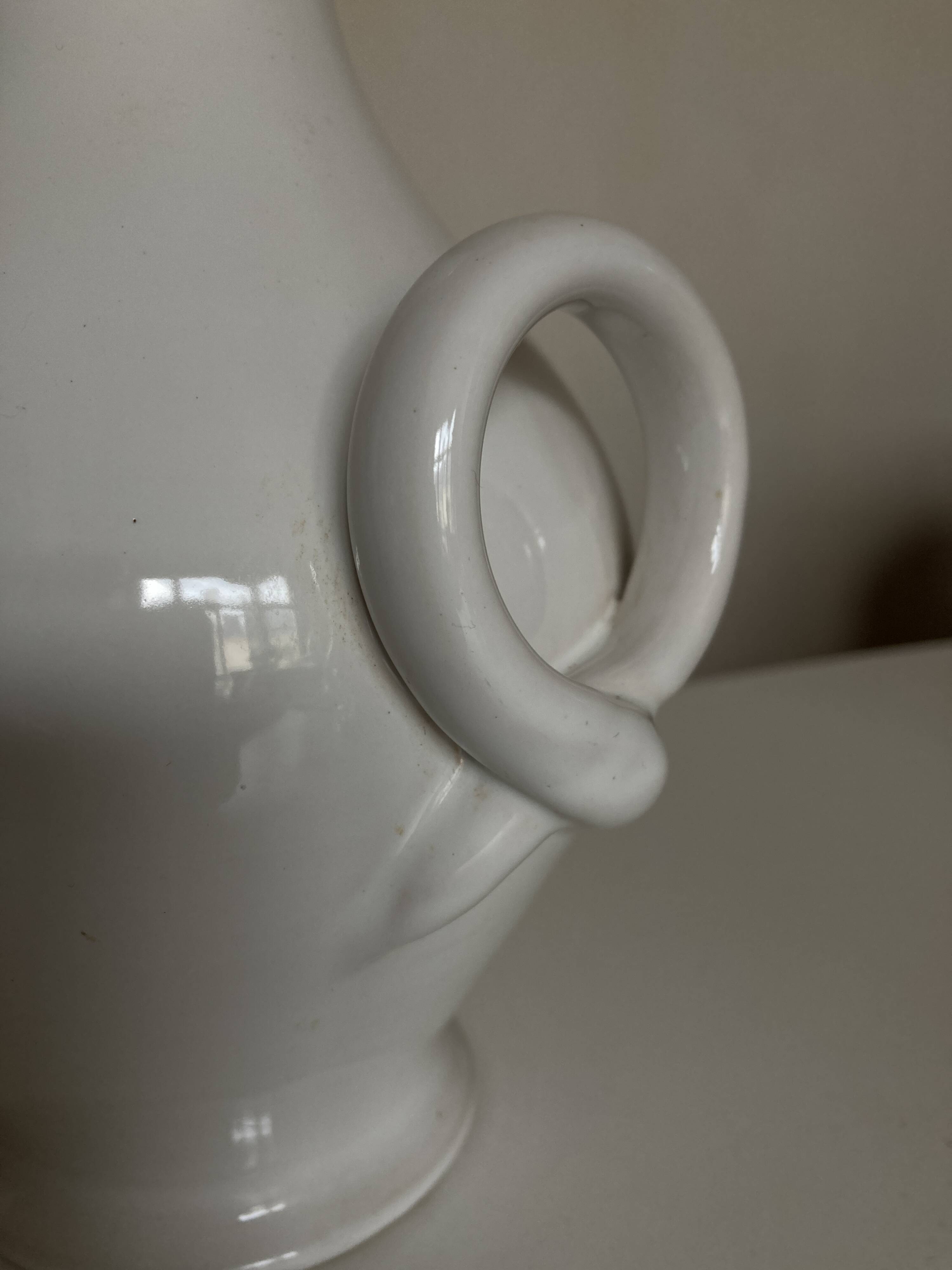 Neoclassical vase by Emile Tessier 1950 Malicorne