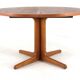 S. Burchardt Nielsen round (2x) extendable dining table danish design teak