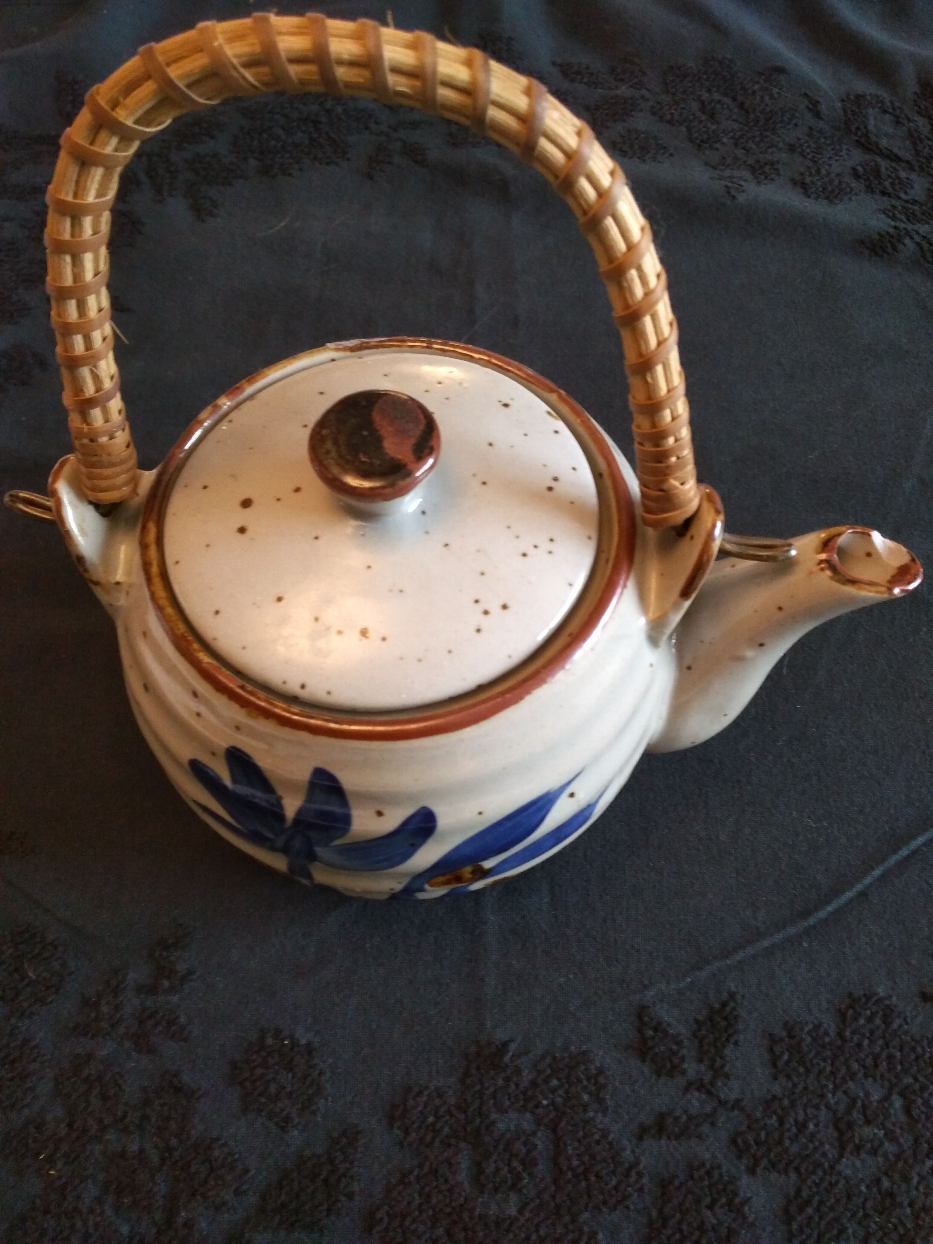 Vintage stoneware teapot