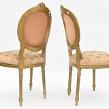 Gilded wooden living room in Louis XVI style