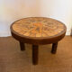 Mini ceramic coffee table Herbiers Vallauris 1960s