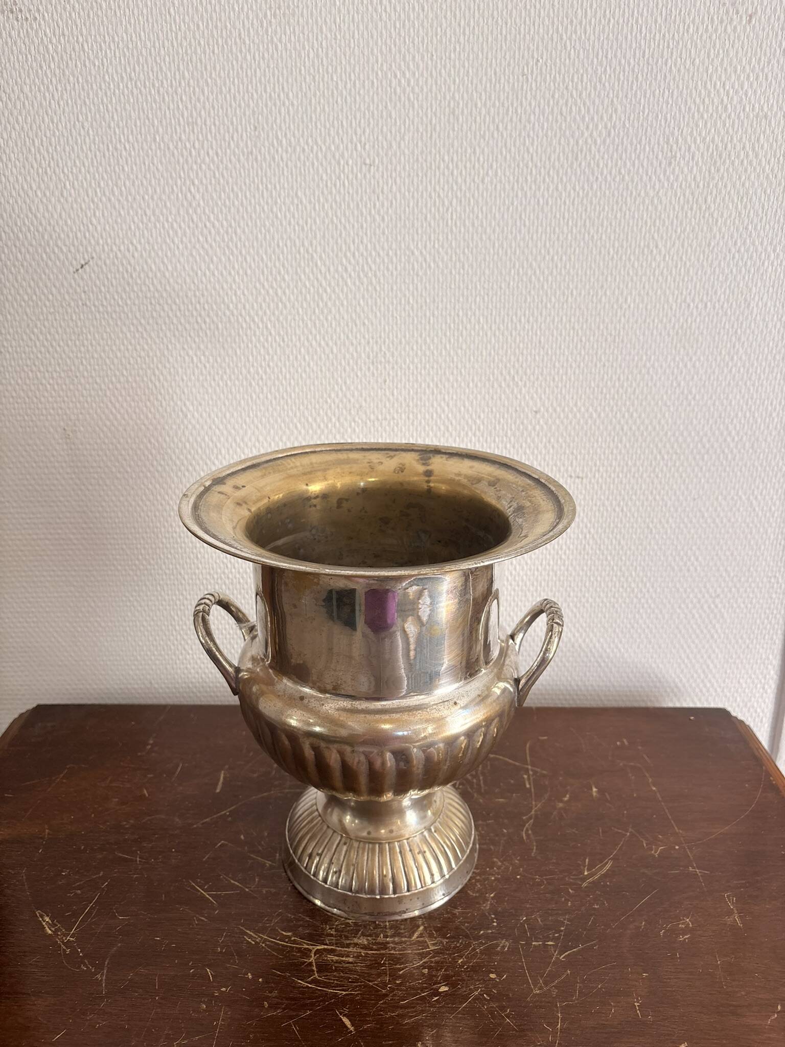Antique Médicis Pot Vase Silver-Plated Classic Chic