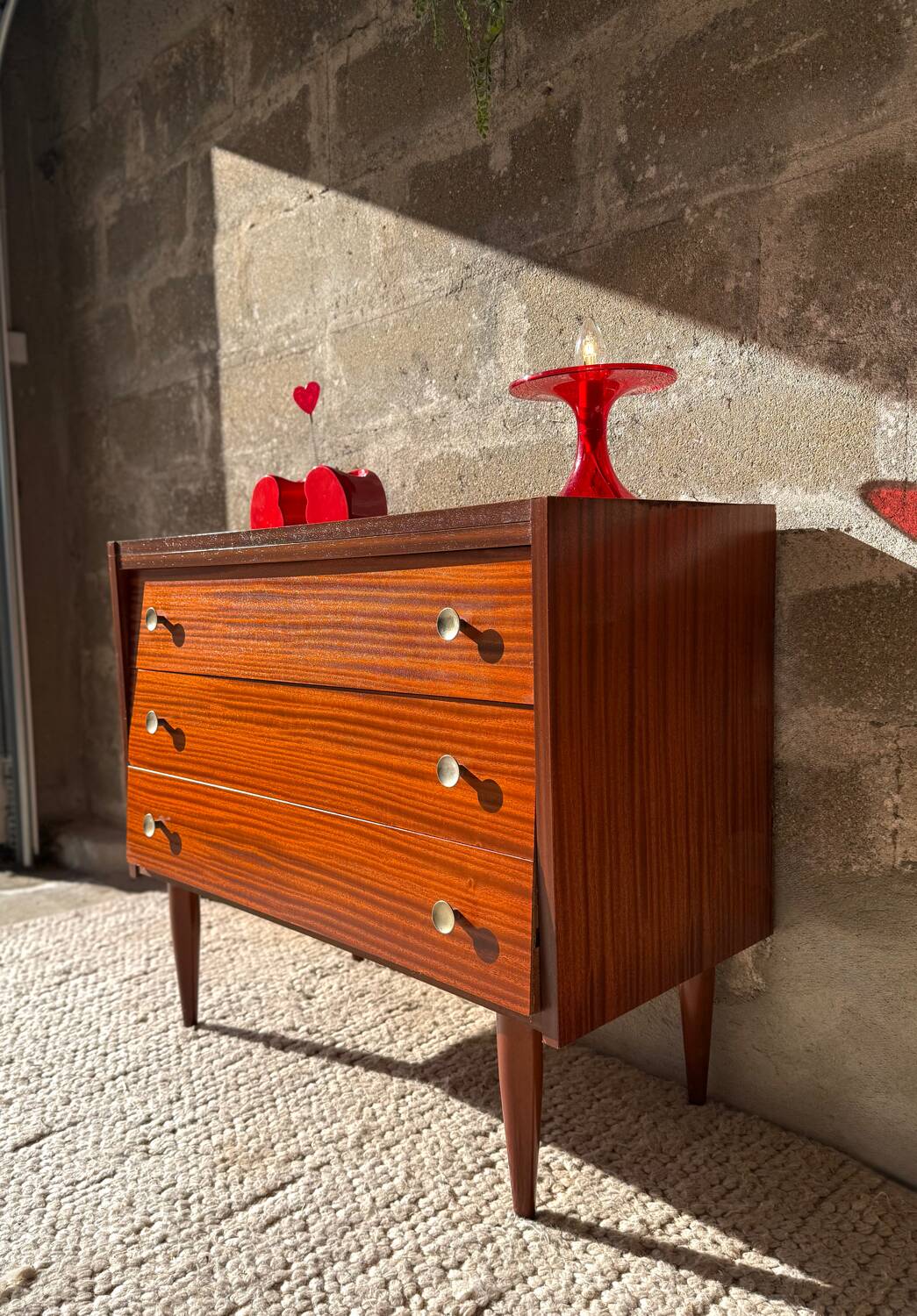Vintage teak chest of drawers, 60s/70s.