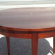 Half-moon console table, extendable in Empire style.